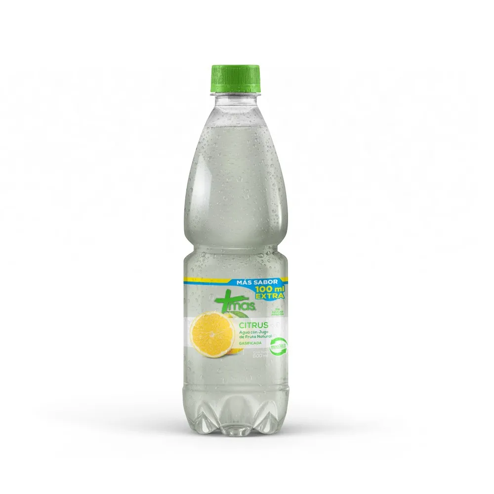 AGUA MAS 600ML X12 UNID - CITRUS CON GAS
