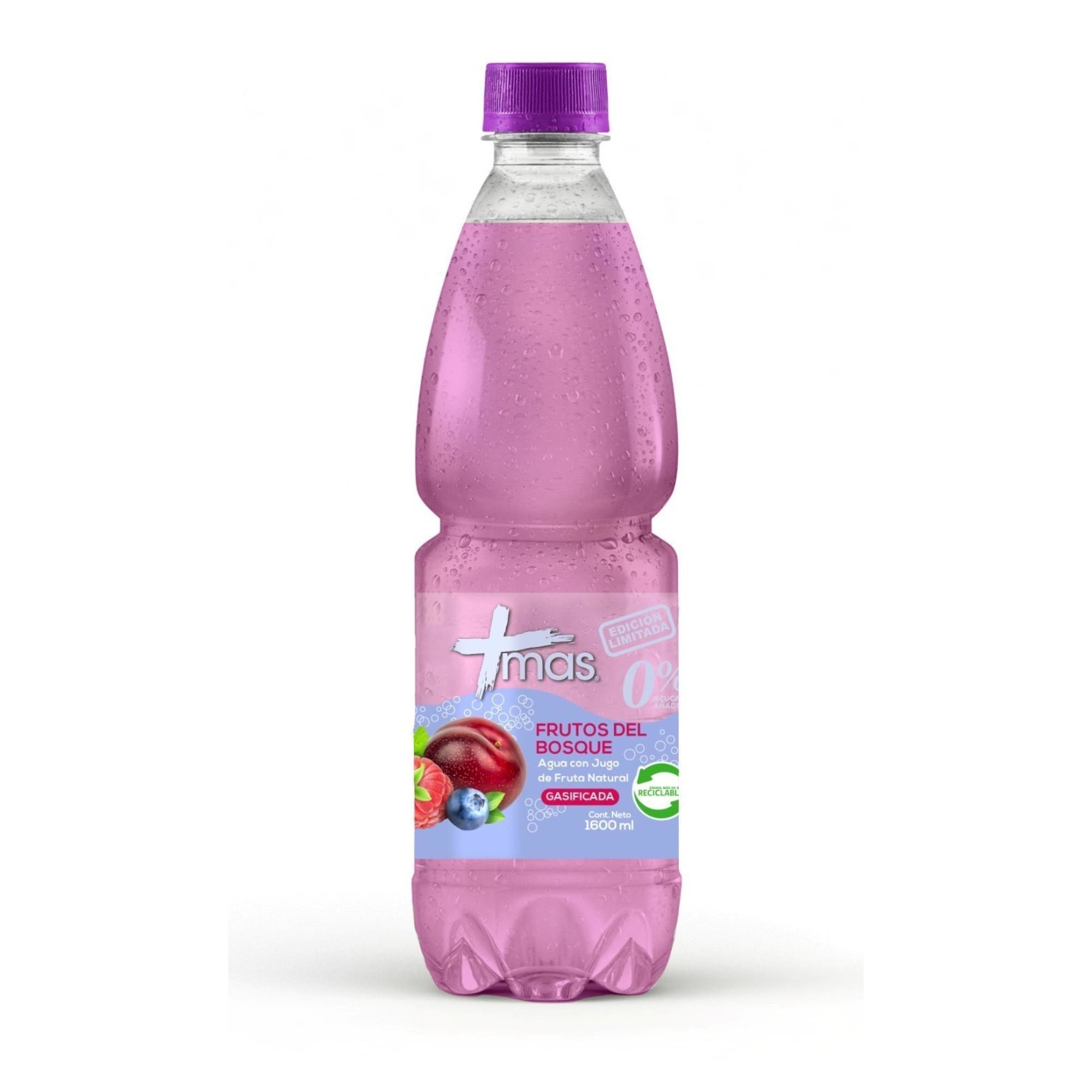 AGUA MAS 600ML X12 UNID - FRUTOS DEL BOSUQE CON GAS