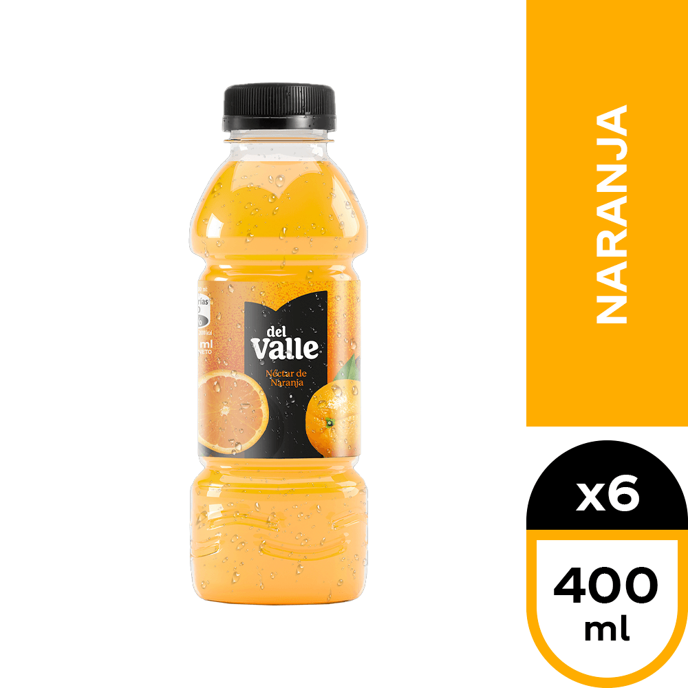ANDINA DEL VALLE 400ML x 6 unidades - NARANJA