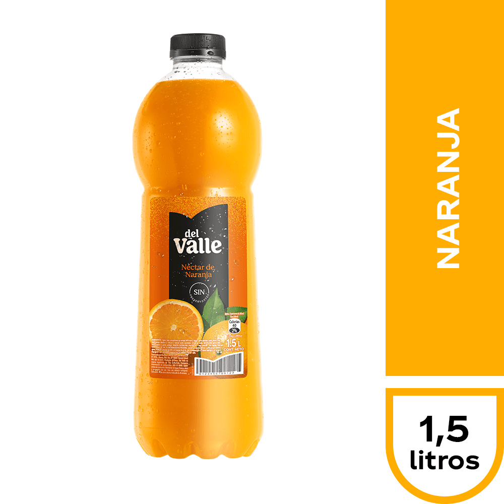 ANDINA DEL VALLE DESECHABLE x 6 unidades - NARANJA