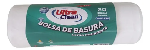 BOLSA DE BASURA 55X50 BLANCA ULTRA CLEAN (Caja x100)