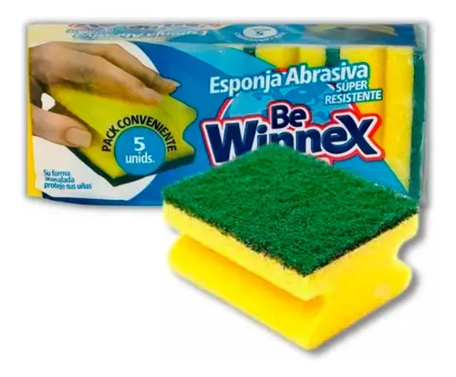ESPONJA ABRASIVA WINNEX X5 WINNEX (Caja x36)