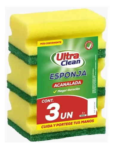 ESPONJA ABRASIVA X3 ULTRA CLEAN (Caja xPACKS X3)