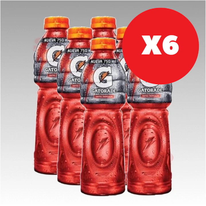 GATORADE 750ML x 6 unidades - ROJO