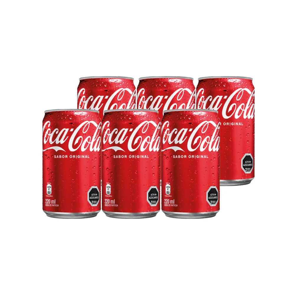 LATA MINI 200ML 6 UNIDAD - COCA COLA
