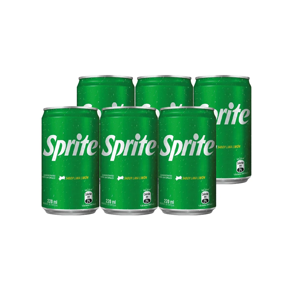 LATA MINI 200ML 6 UNIDAD - SPRITE