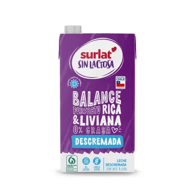 Leche descremda Surlat 1lt
