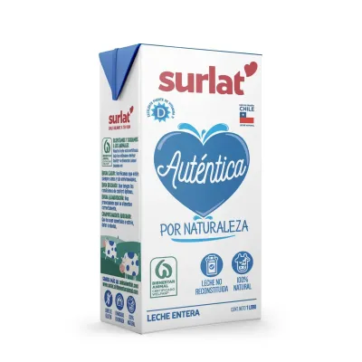 Leche entera surlat 1lt