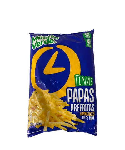 Papas pre fritas 7x7m 2,5k Minuto Verde