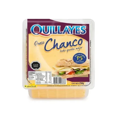 Queso Chanco laminado 250g Quillayes