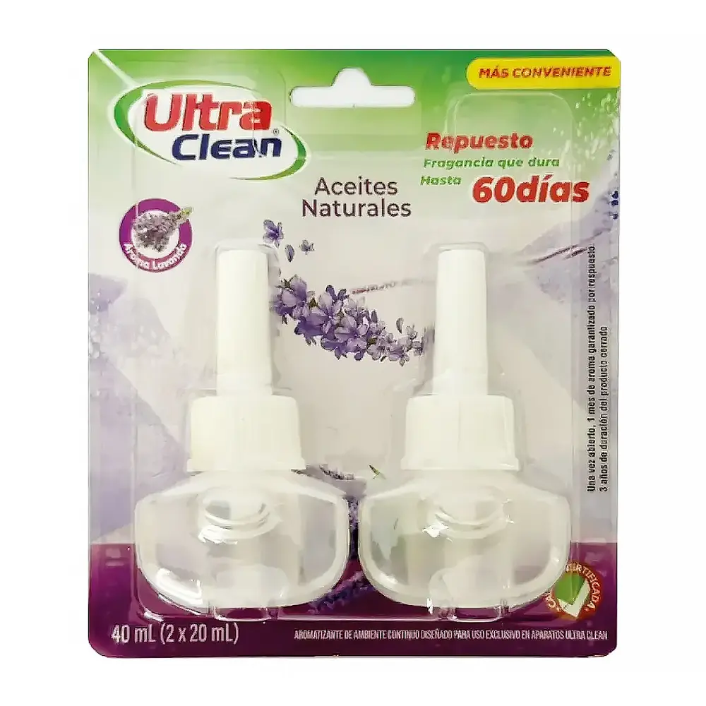REPUESTO AROMATIZANTE ULTRA CLEAN ULTRA CLEAN (Caja x24)