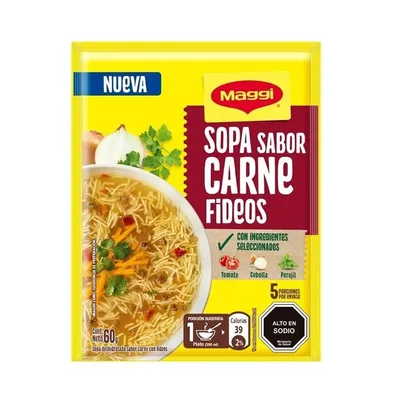Sopa Carne con Fideos