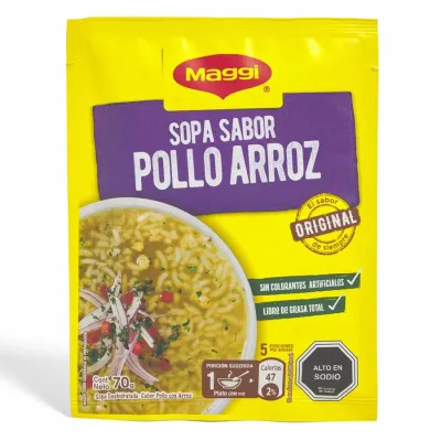 Sopa Pollo con Arroz