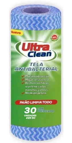 TELA ANTIBACTERIAL ULTRA CLEAN (Caja x24)