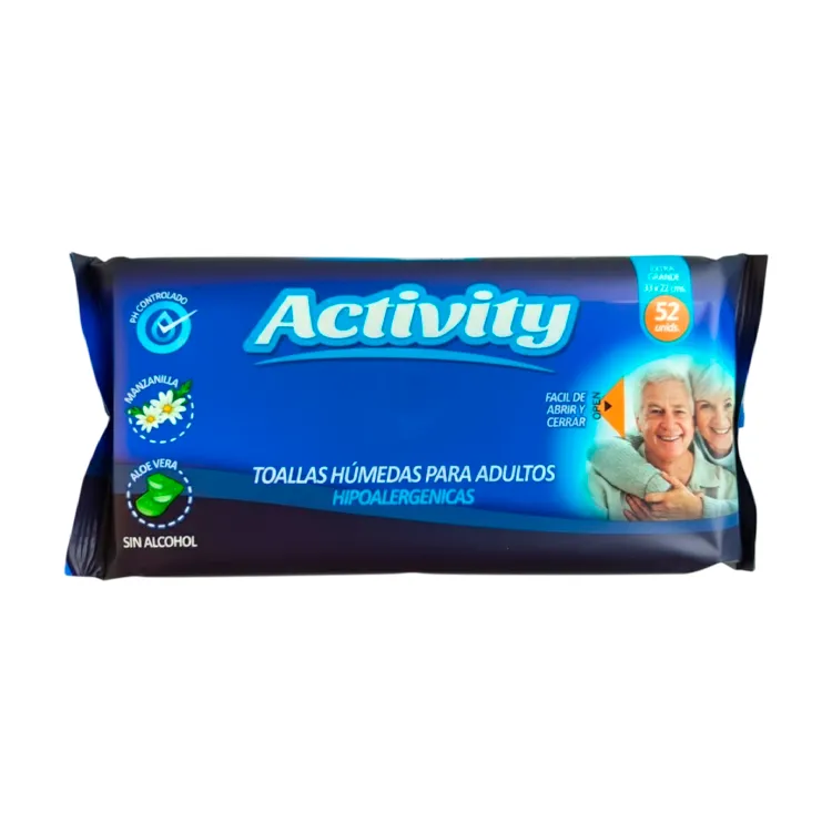TOALLA HUMEDA ADULTO ACTIVITY