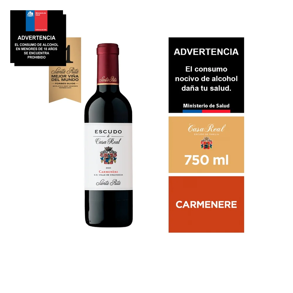 VINO CARM FK/MREAL CS 13.5g 750 X 3 UNID