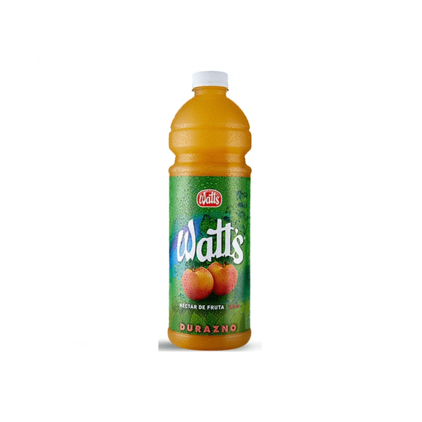 WATTS 1.5LT DESECHABLE x 6 unidades - DURAZNO