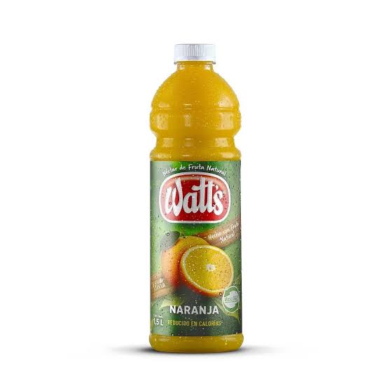 WATTS 1.5LT DESECHABLE x 6 unidades - NARANJA