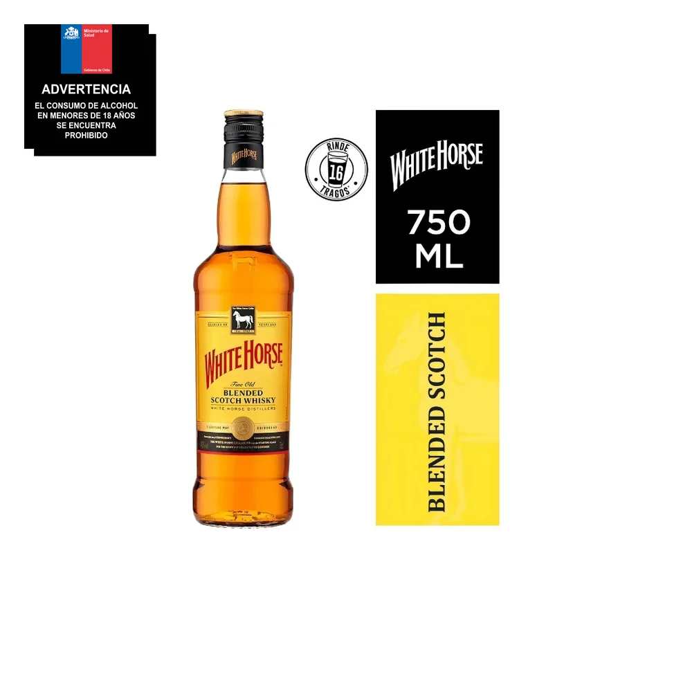 WHISKY WHITE HOR 750 cc 40G X1