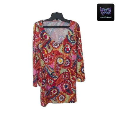 Disfraz Vestido Hipie (Talla M)