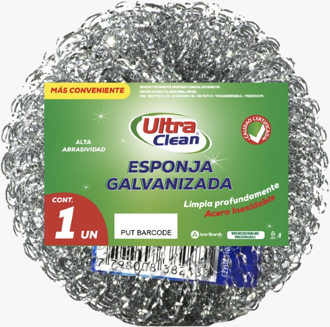 esponja galvanizada x1 ultra clean ultra clean