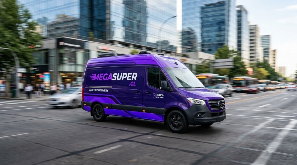 Flota de Reparto 100% Eléctrica - MEGASUPER.CL